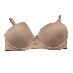 Pure Beauty by Rene Rofe Womens Sz 42DD T Shirt Bra Solid beige